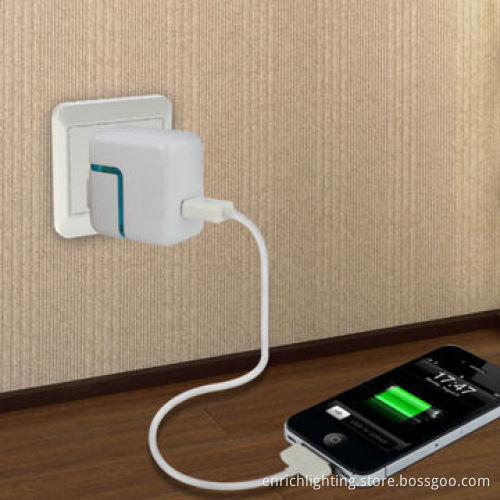 USB AC Adapter for Mobile Phones and Digital Devices, LED Indicator Charging Mode